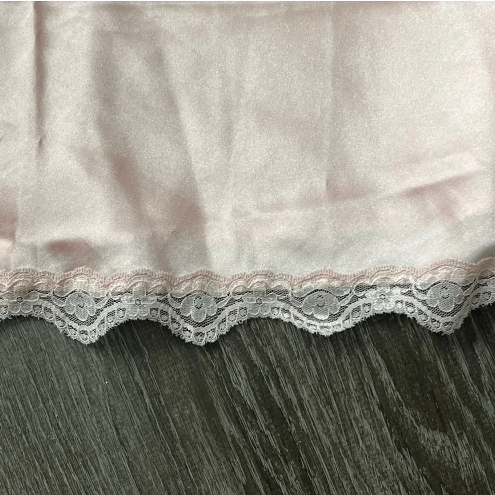 Gilligan & O’Malley Pink Satin Nightie size L